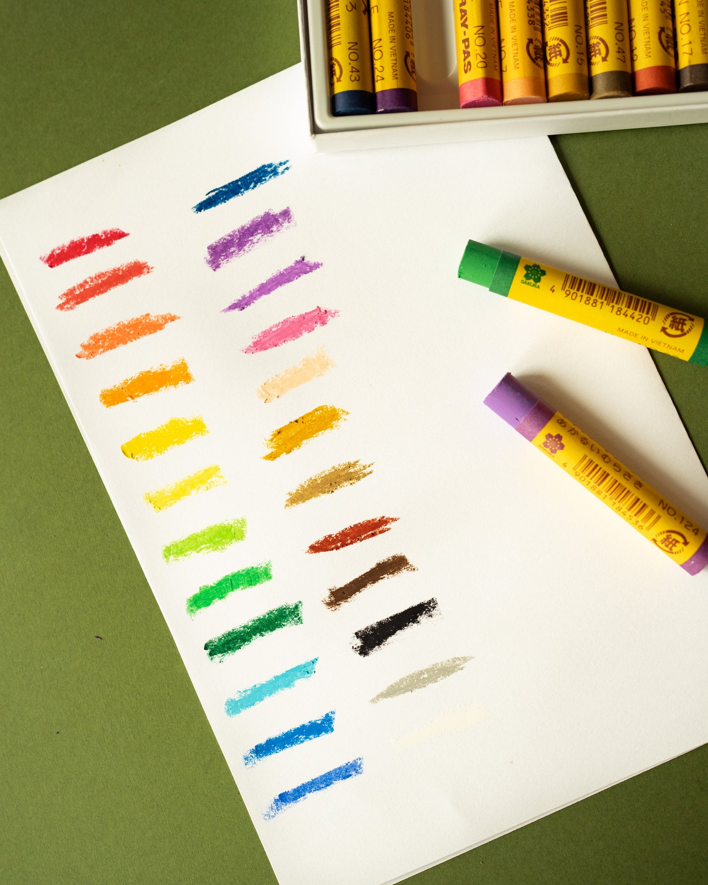 Sakura Cray-Pas 24-color oil pastels