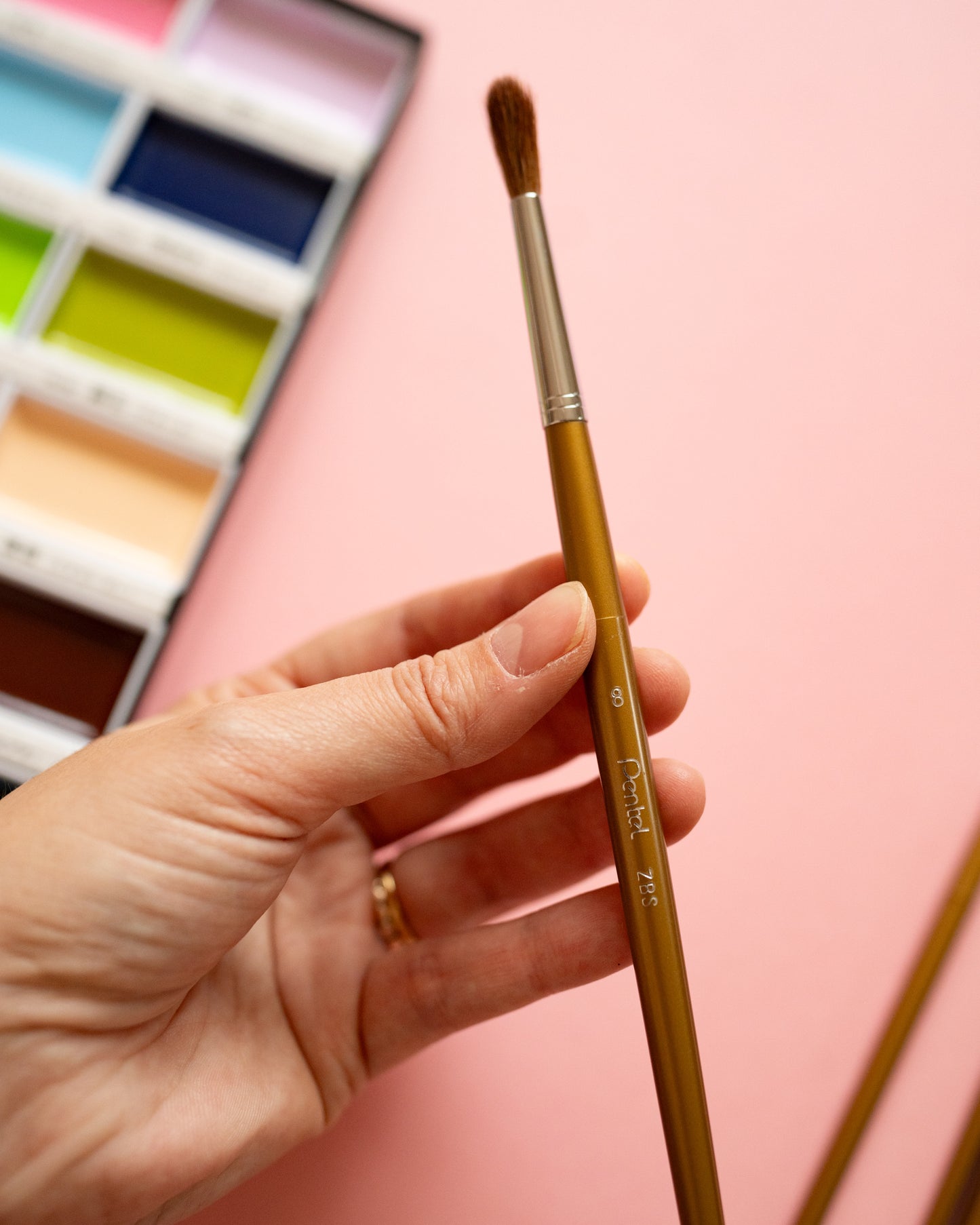 Pinceaux Premium Ronds Pentel 5 tailles au choix
