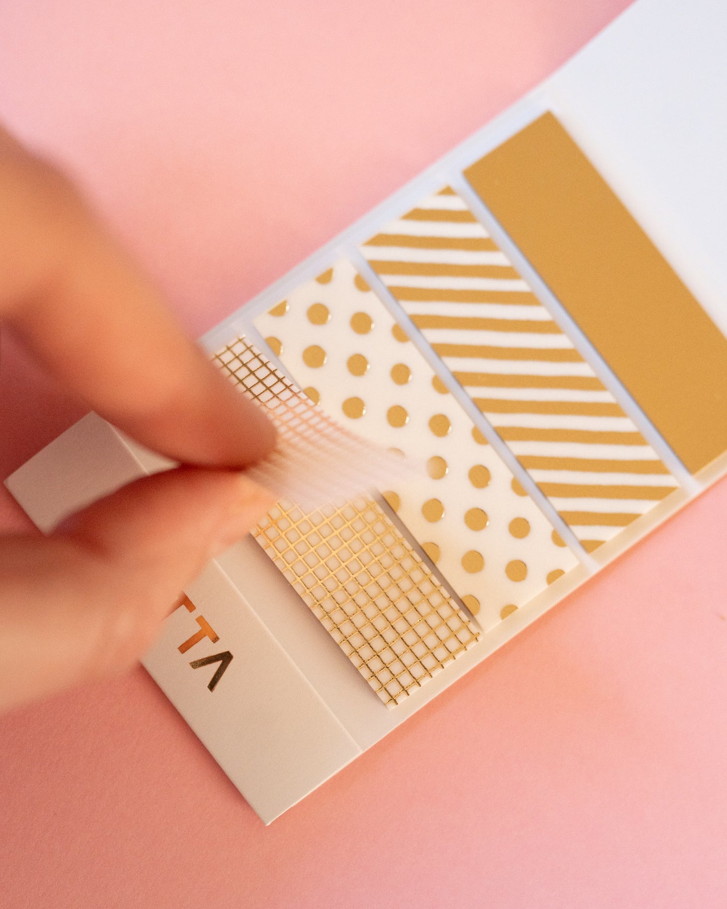 Carnet de Masking Tape Prédécoupé Doré KITTA