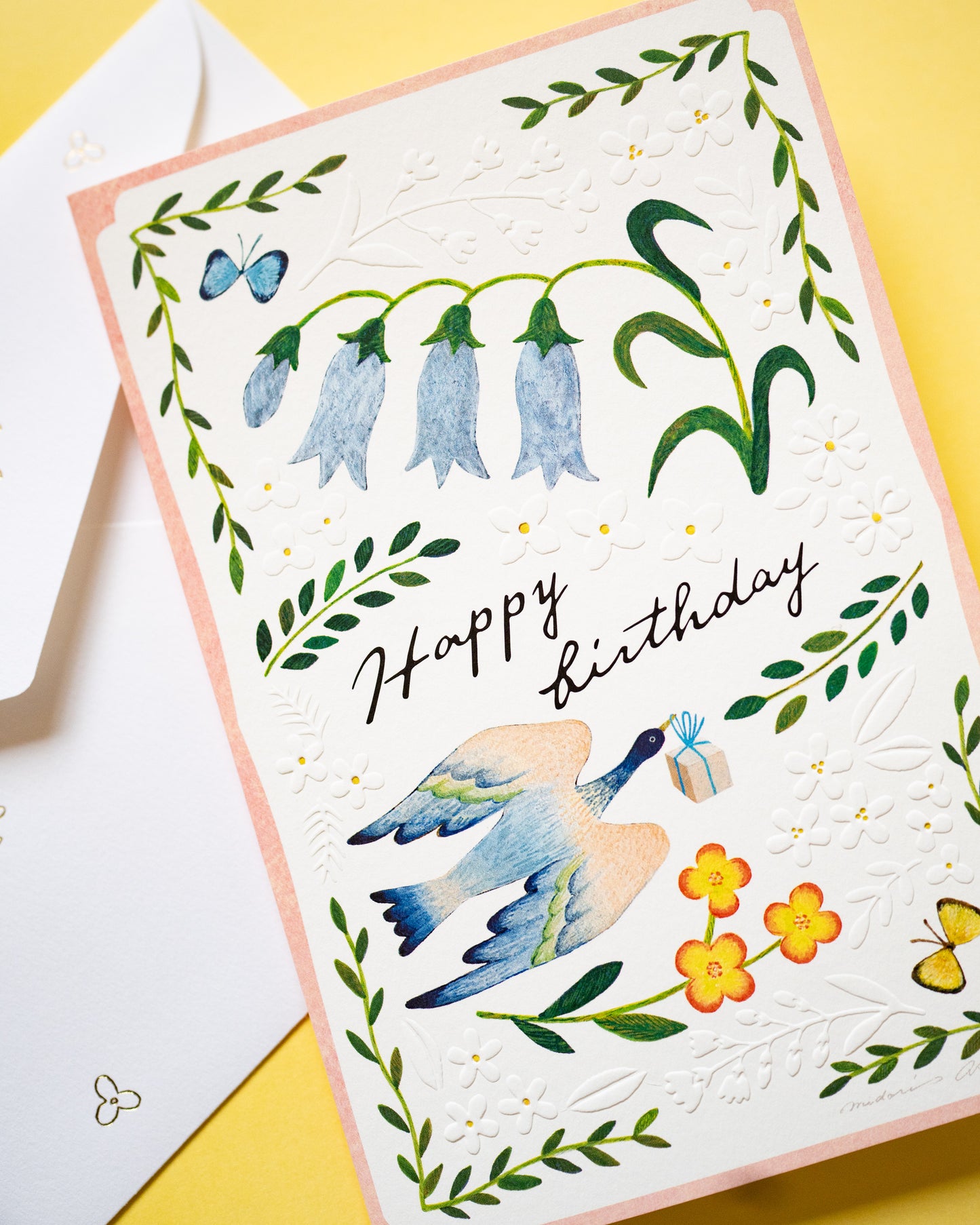 Carte d'anniversaire Oiseaux