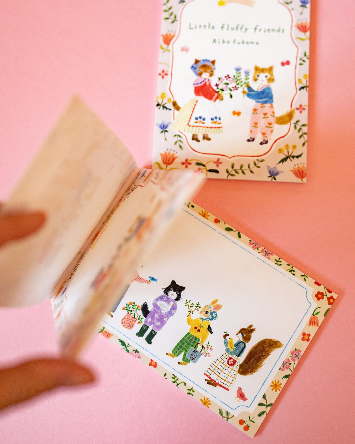 Bloc de 10 Cartes Postales Amis Duveteux Aiko Fukawa