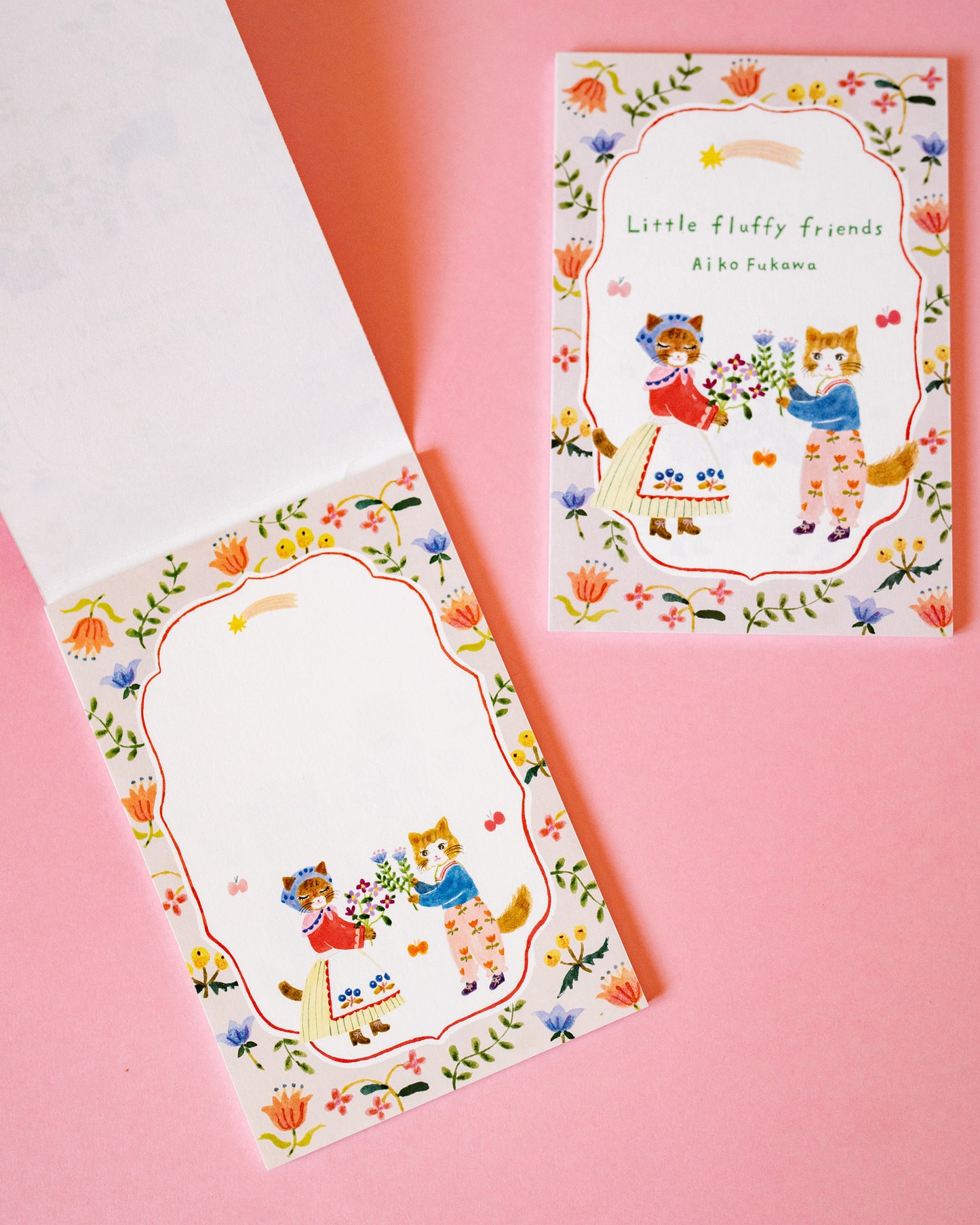 Bloc de 10 Cartes Postales Amis Duveteux Aiko Fukawa