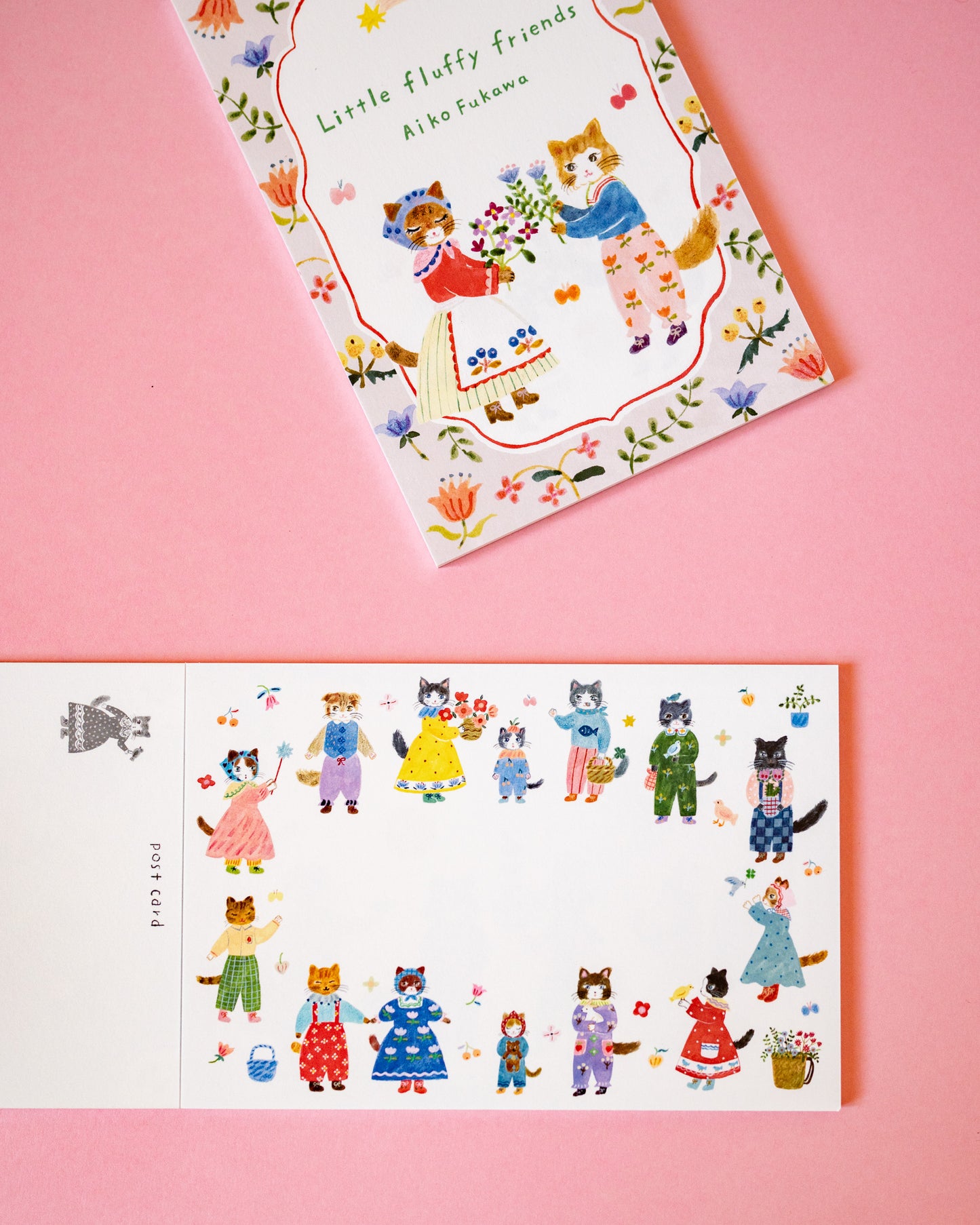 Bloc de 10 Cartes Postales Amis Duveteux Aiko Fukawa