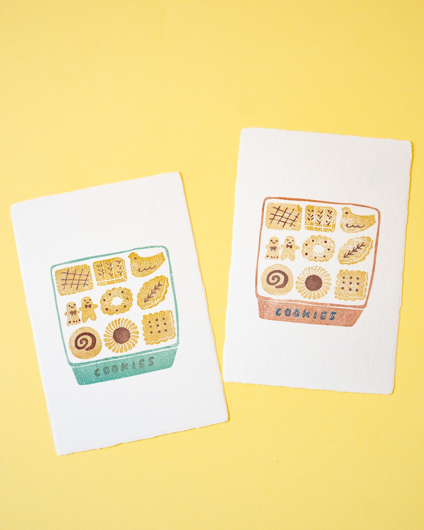 Hankodori Green Cookie Stamp Card