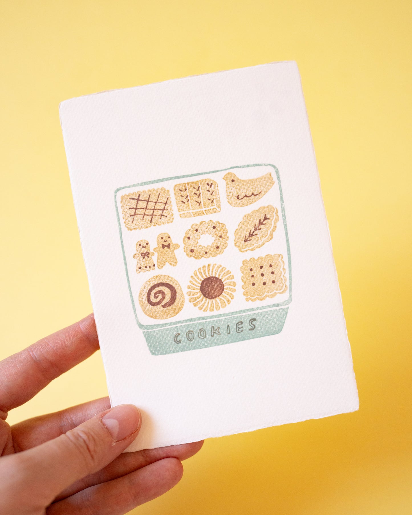 Hankodori Green Cookie Stamp Card