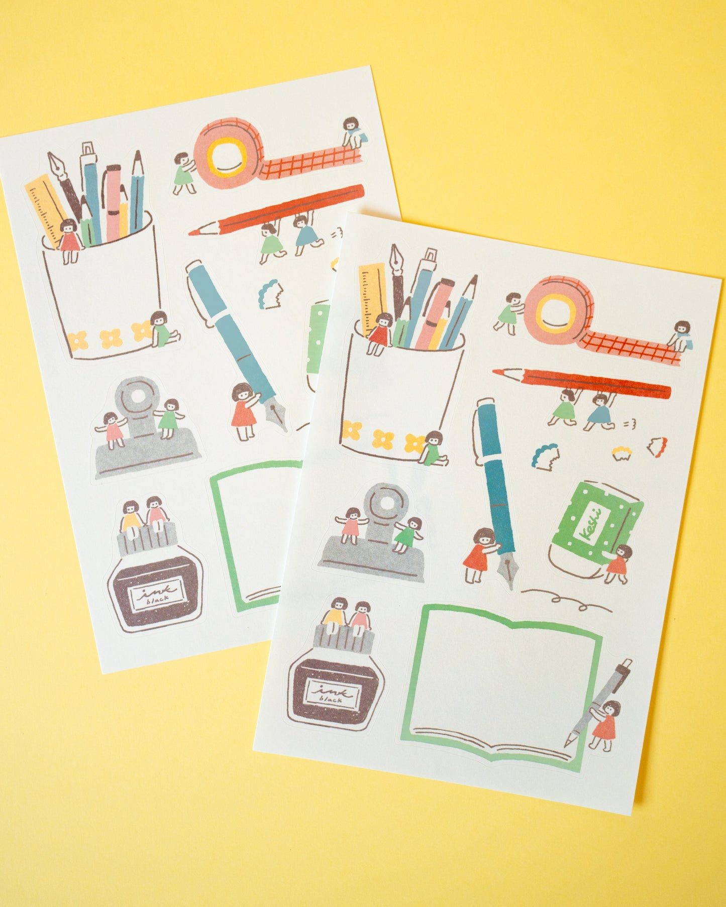 Large Stationery Stickers Watashi Biyori