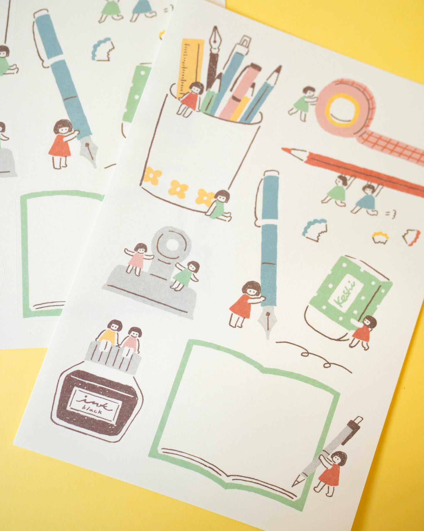 Large Stationery Stickers Watashi Biyori