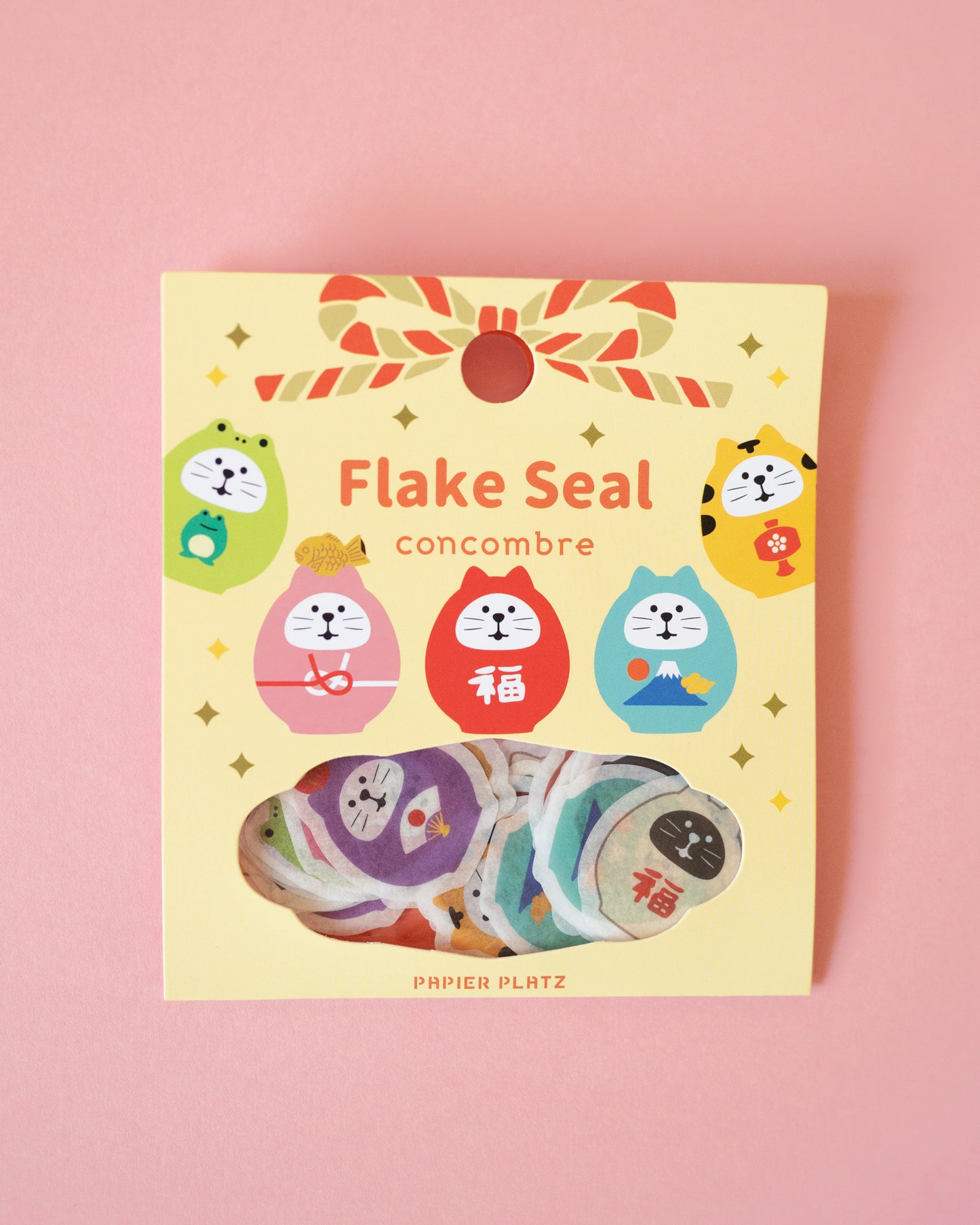 Stickers Chats Daruma Porte-bonheur