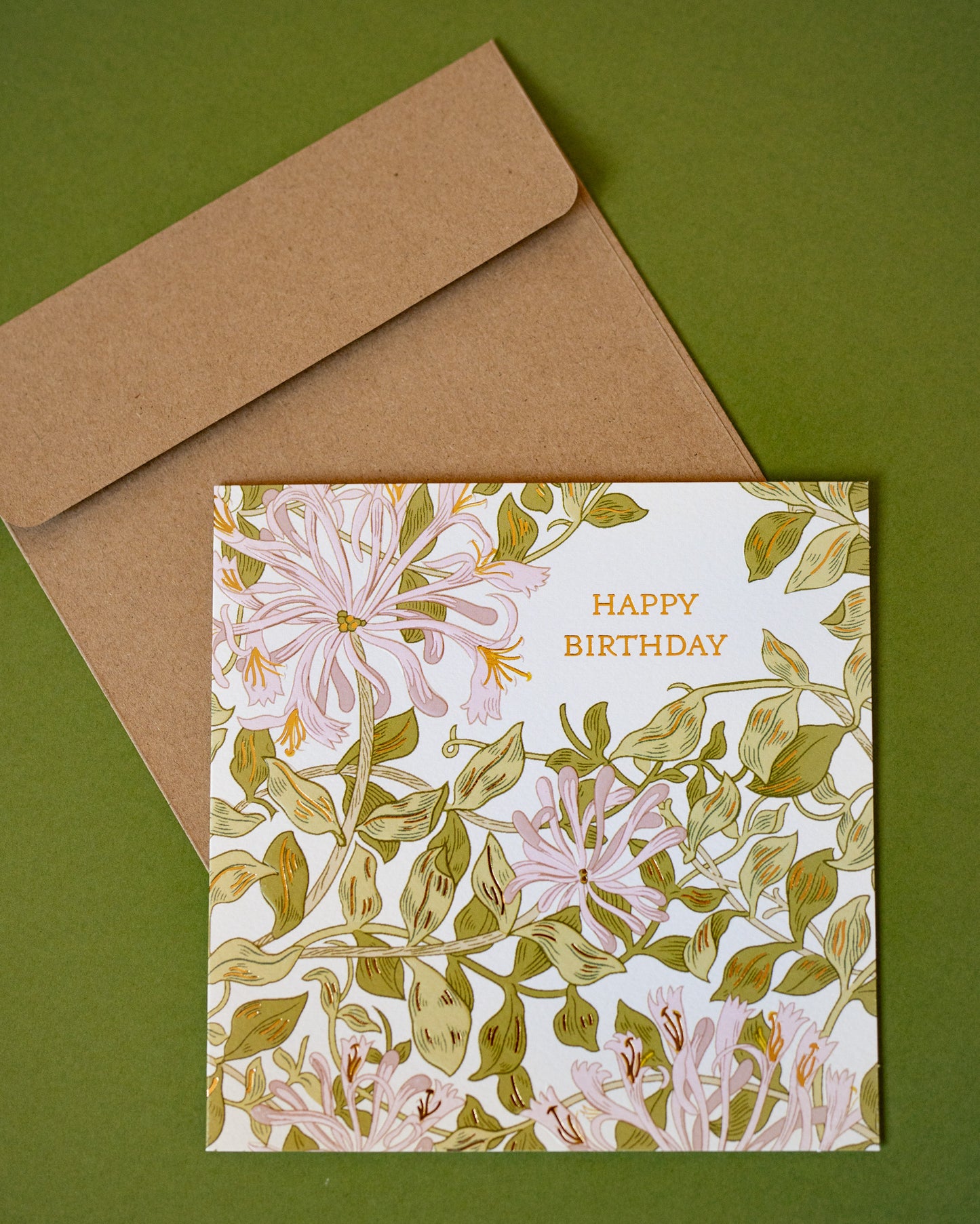 Honeysuckle Birthday Card