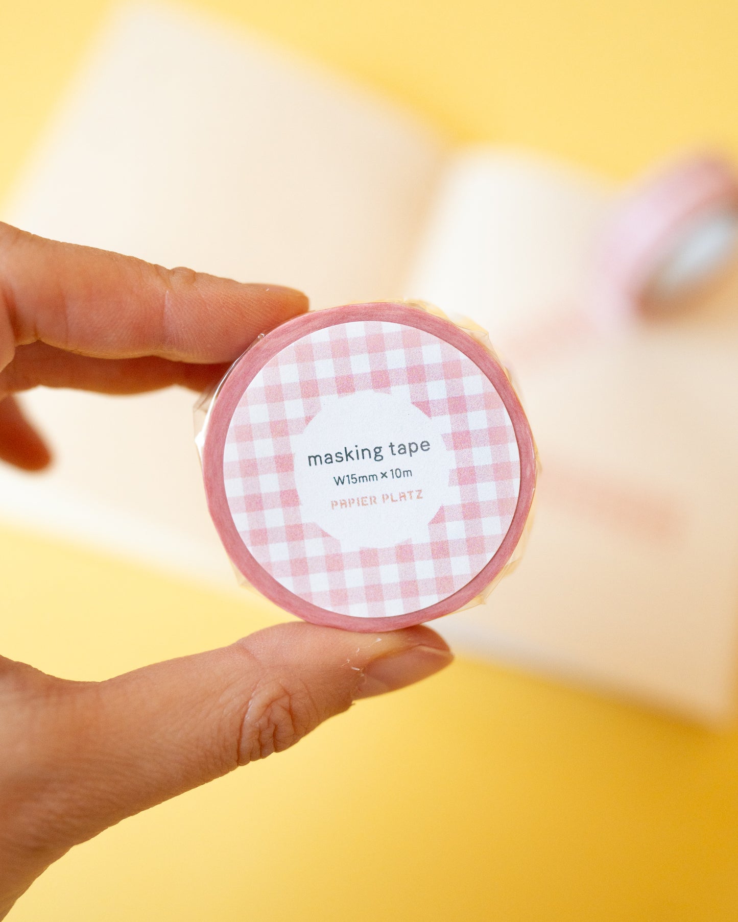 Masking tape Vichy Rose