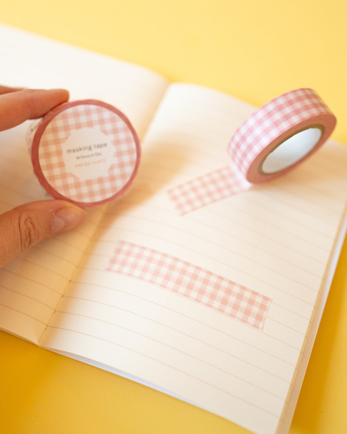 Masking tape Vichy Rose