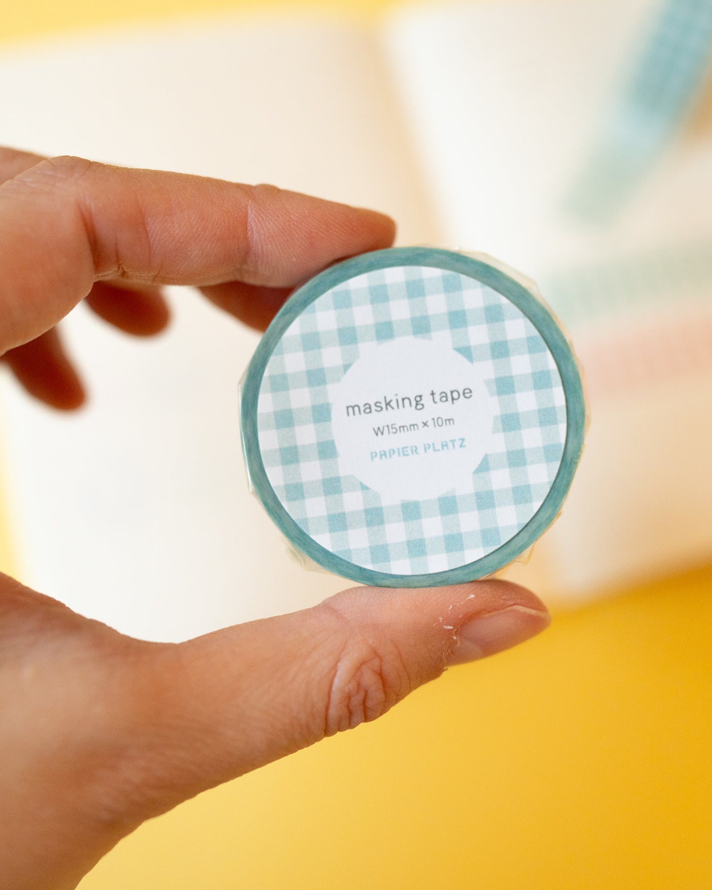 Masking Tape Vichy Aquamarine