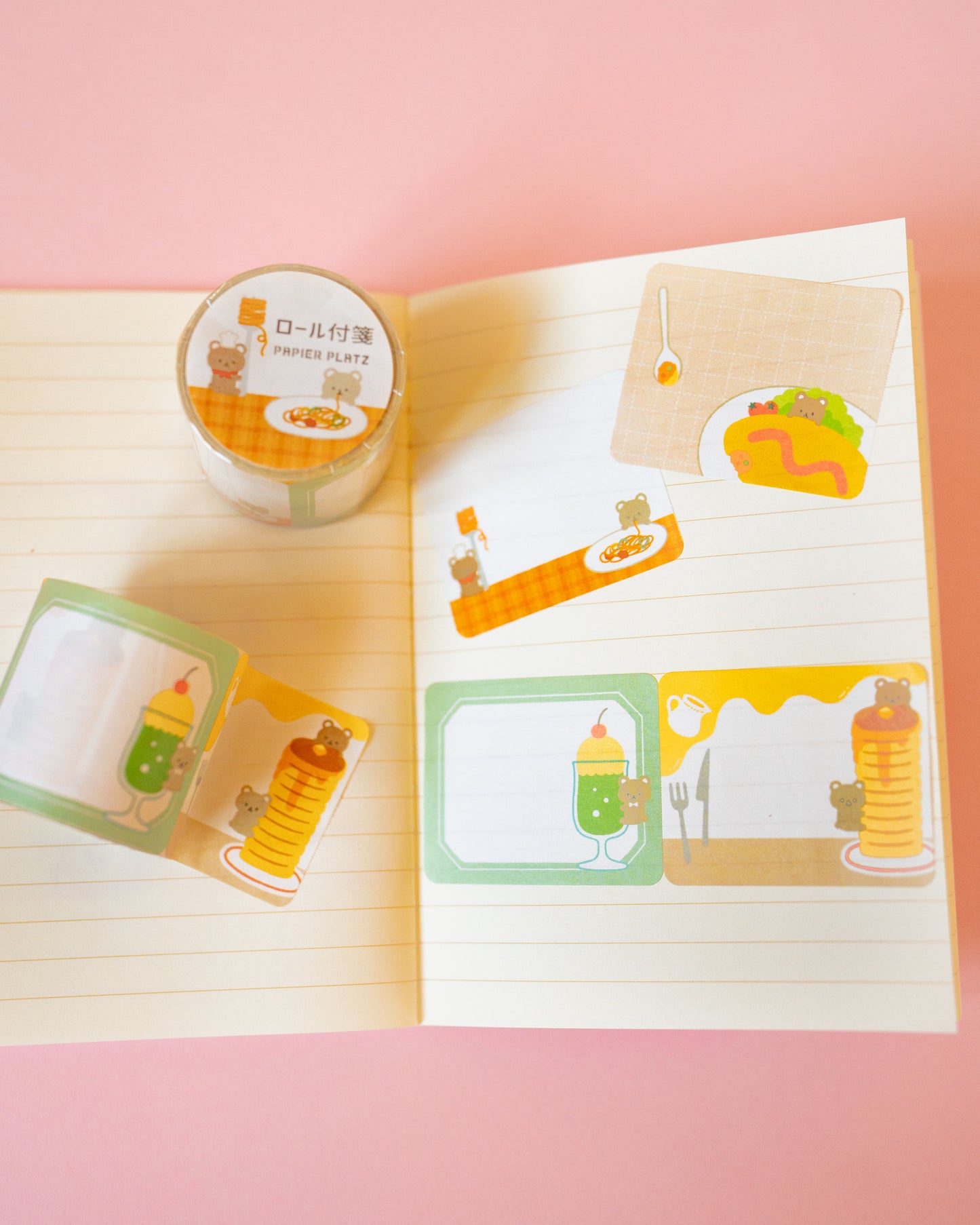 A Bear at the Cafe Sticky Note Roll