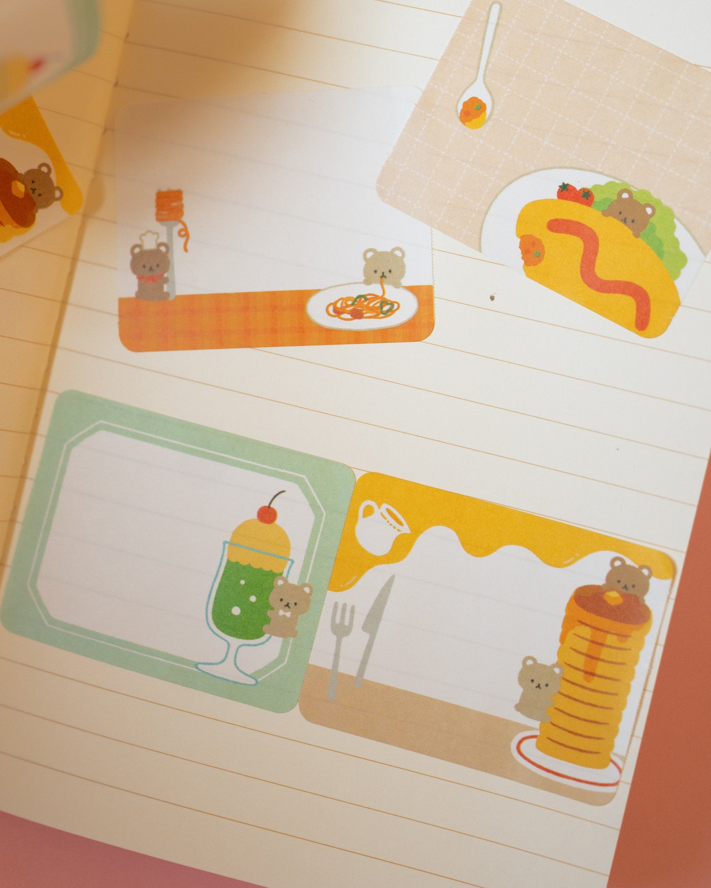 A Bear at the Cafe Sticky Note Roll