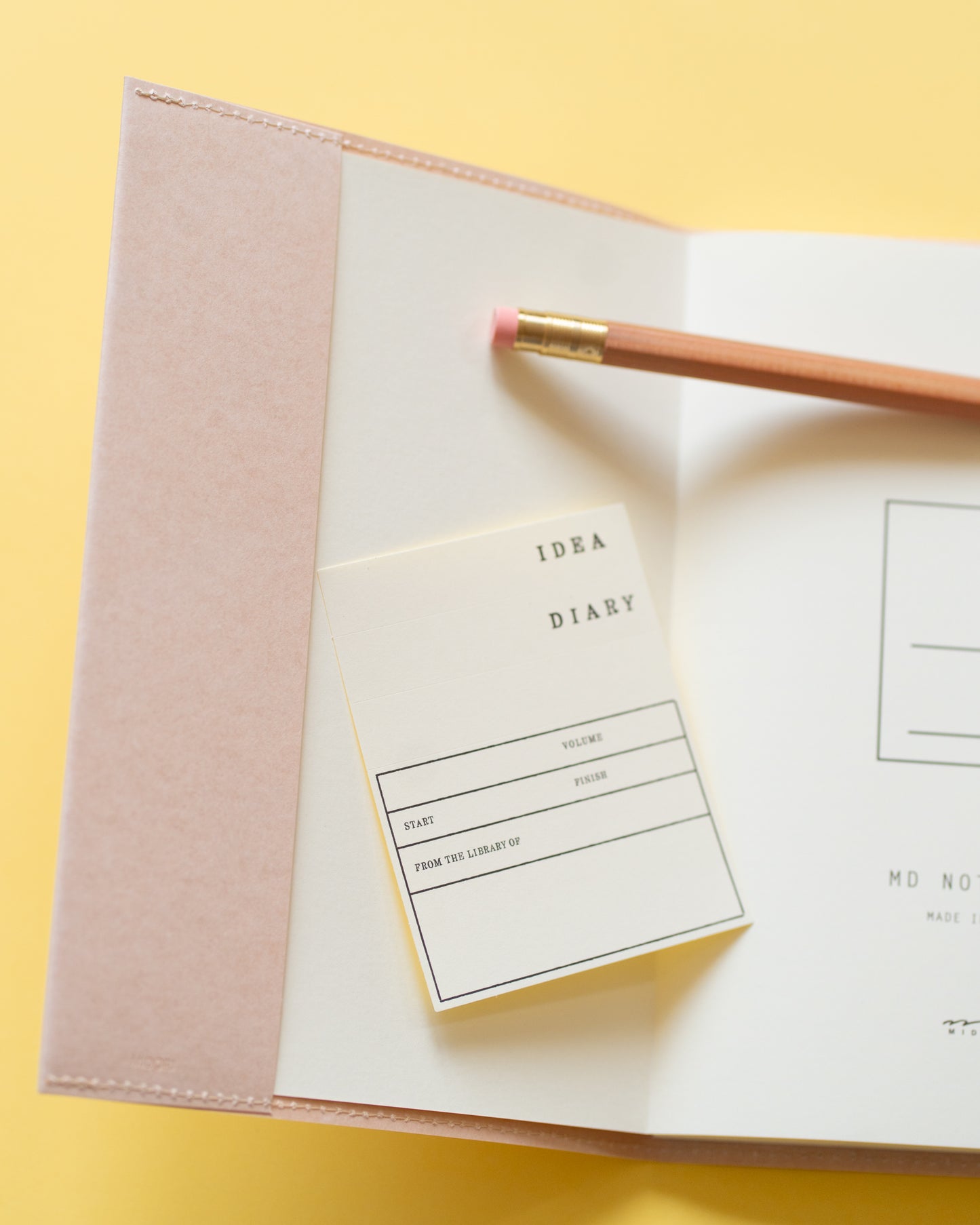 MD Paper B6 blank page notebook