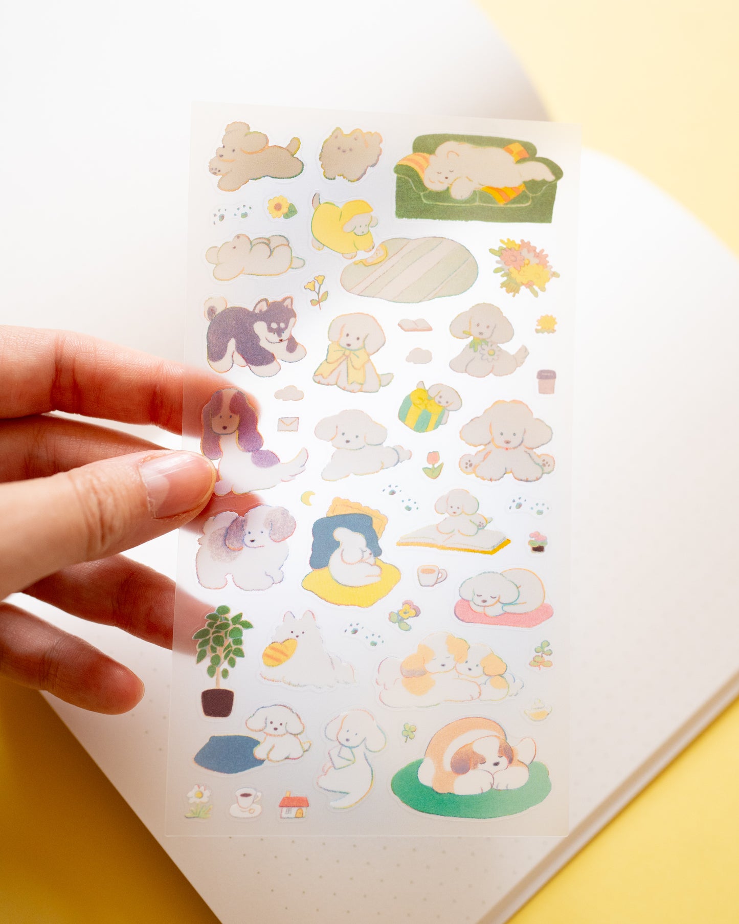 Stickers Chiens Colorés Midori