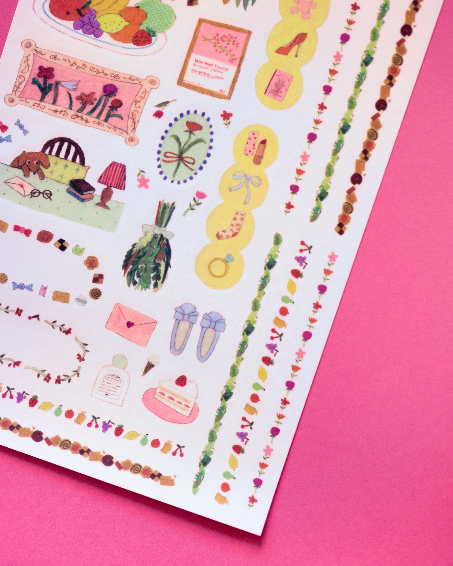 My Life Yuru Log Midori Repositionable Stickers
