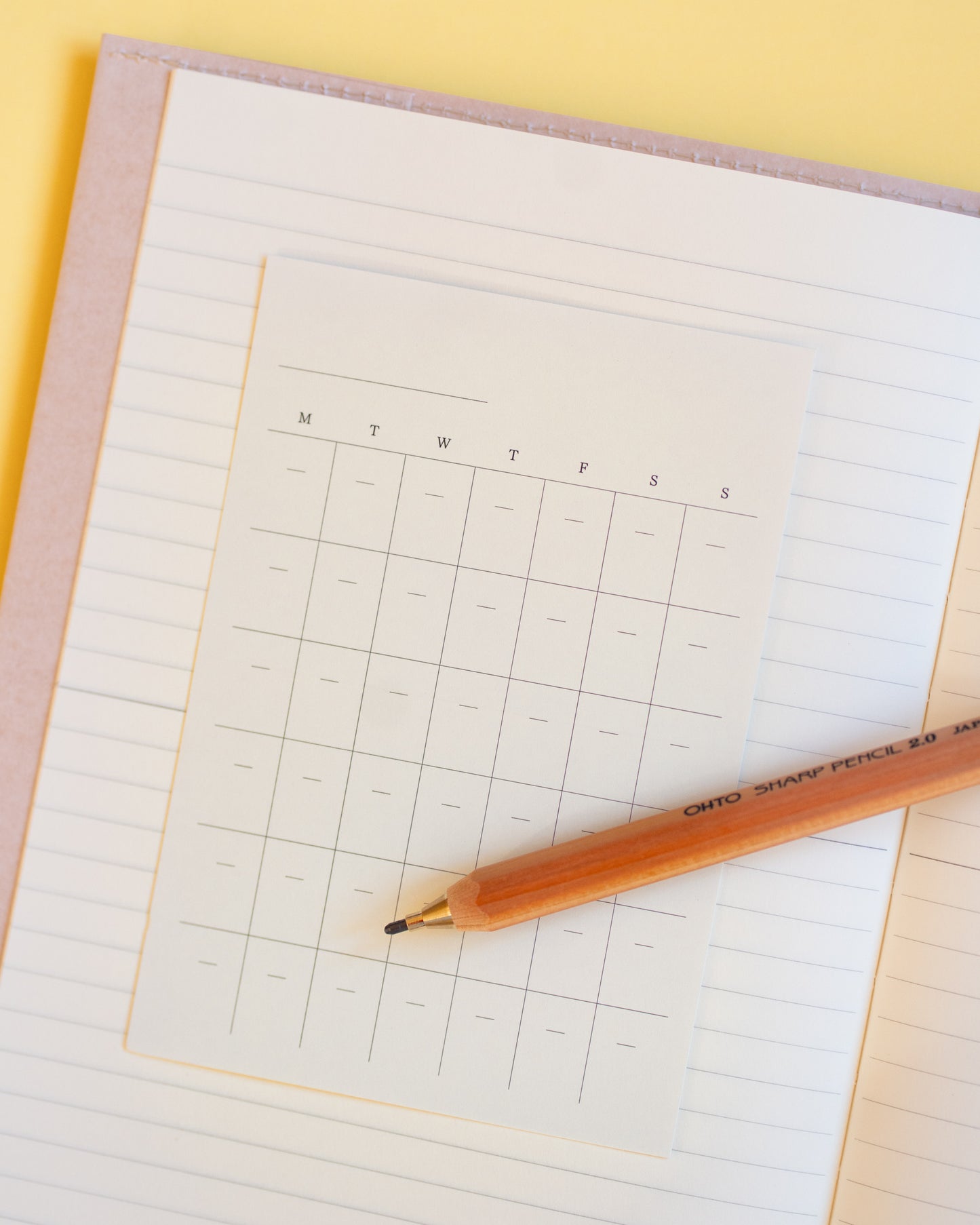 Midori MD Paper Monthly Calendar Stickers