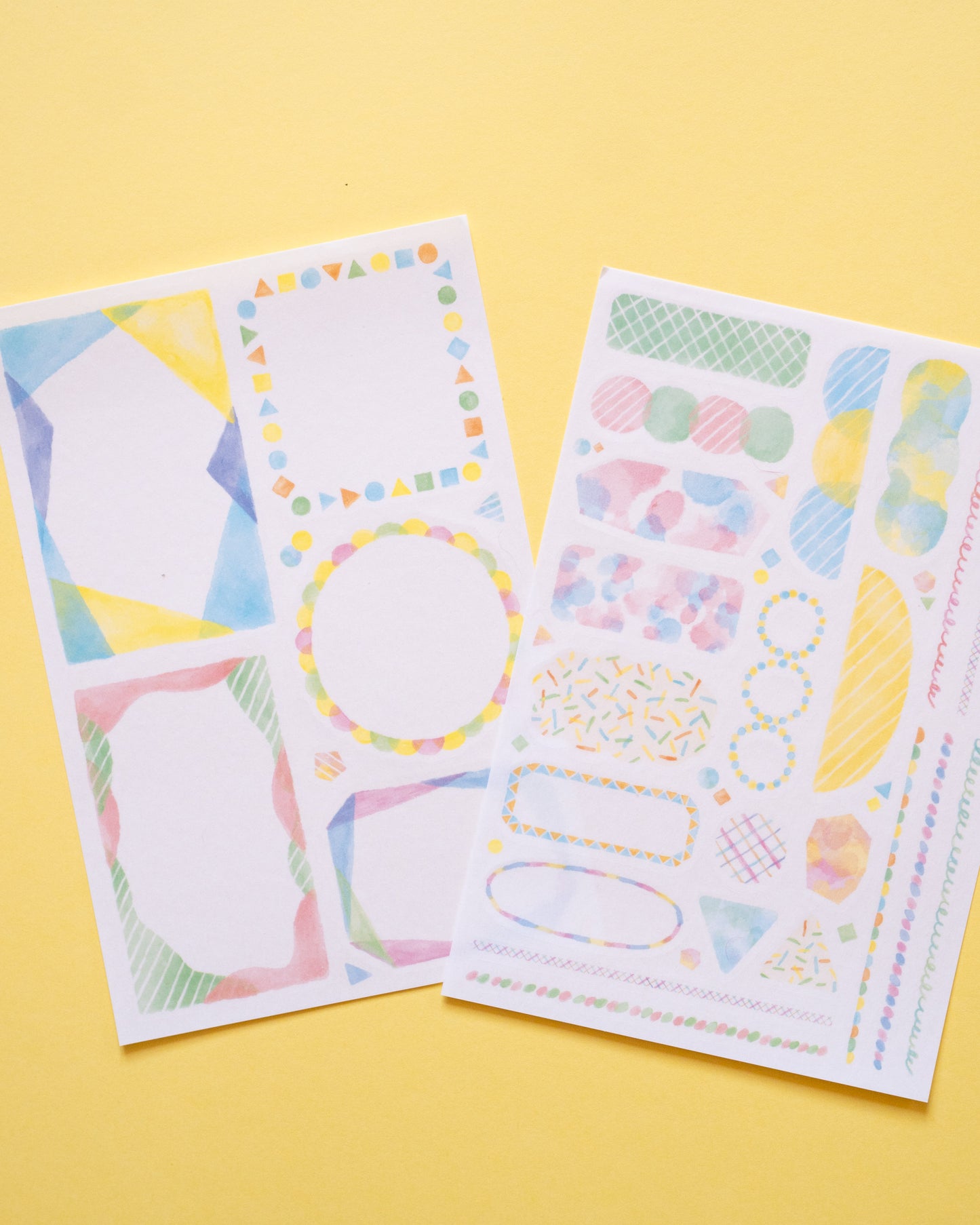 Repositionable Watercolor Stickers Yuru Log Midori