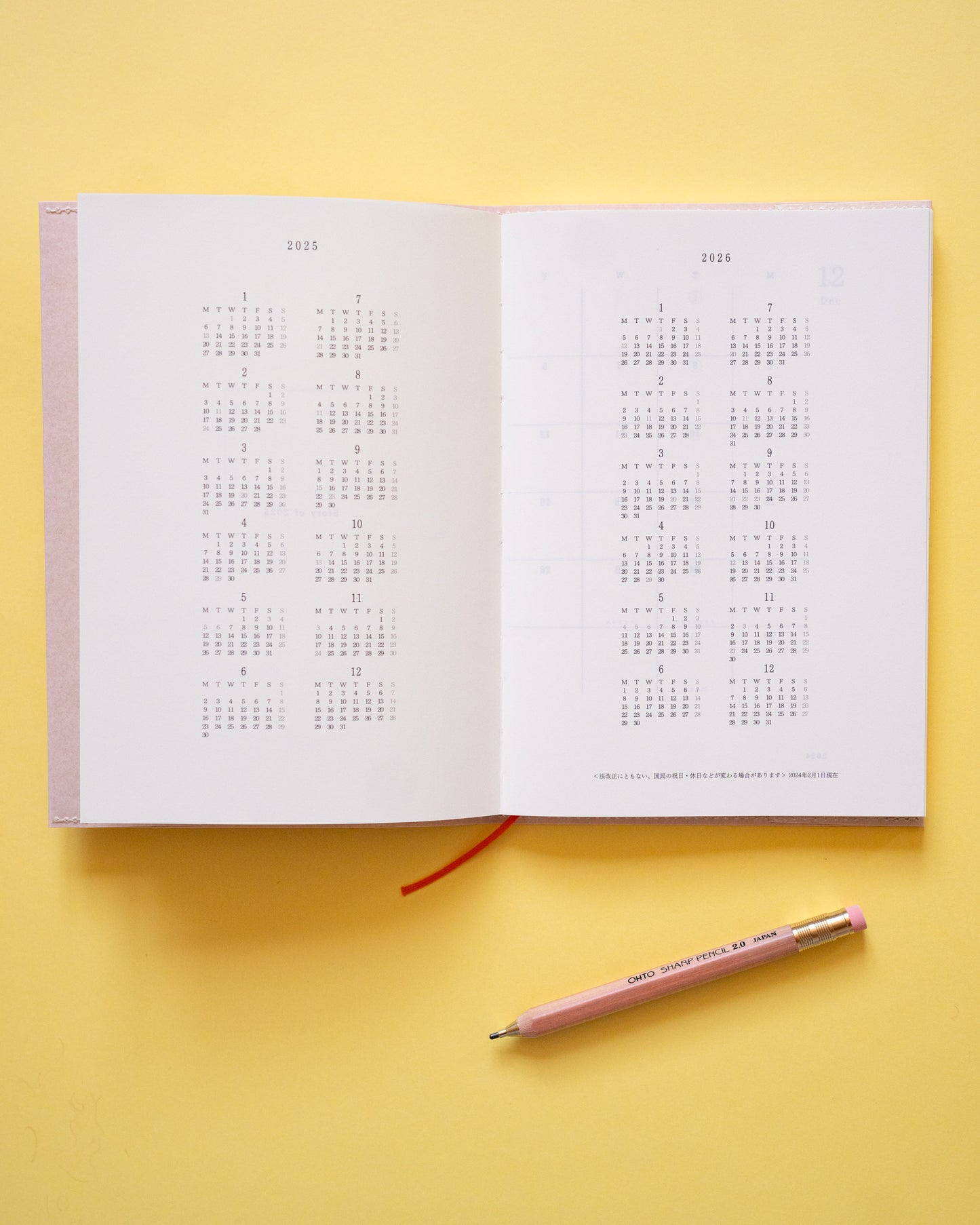 Agenda 2025 MD Notebook Diary A5 Midori