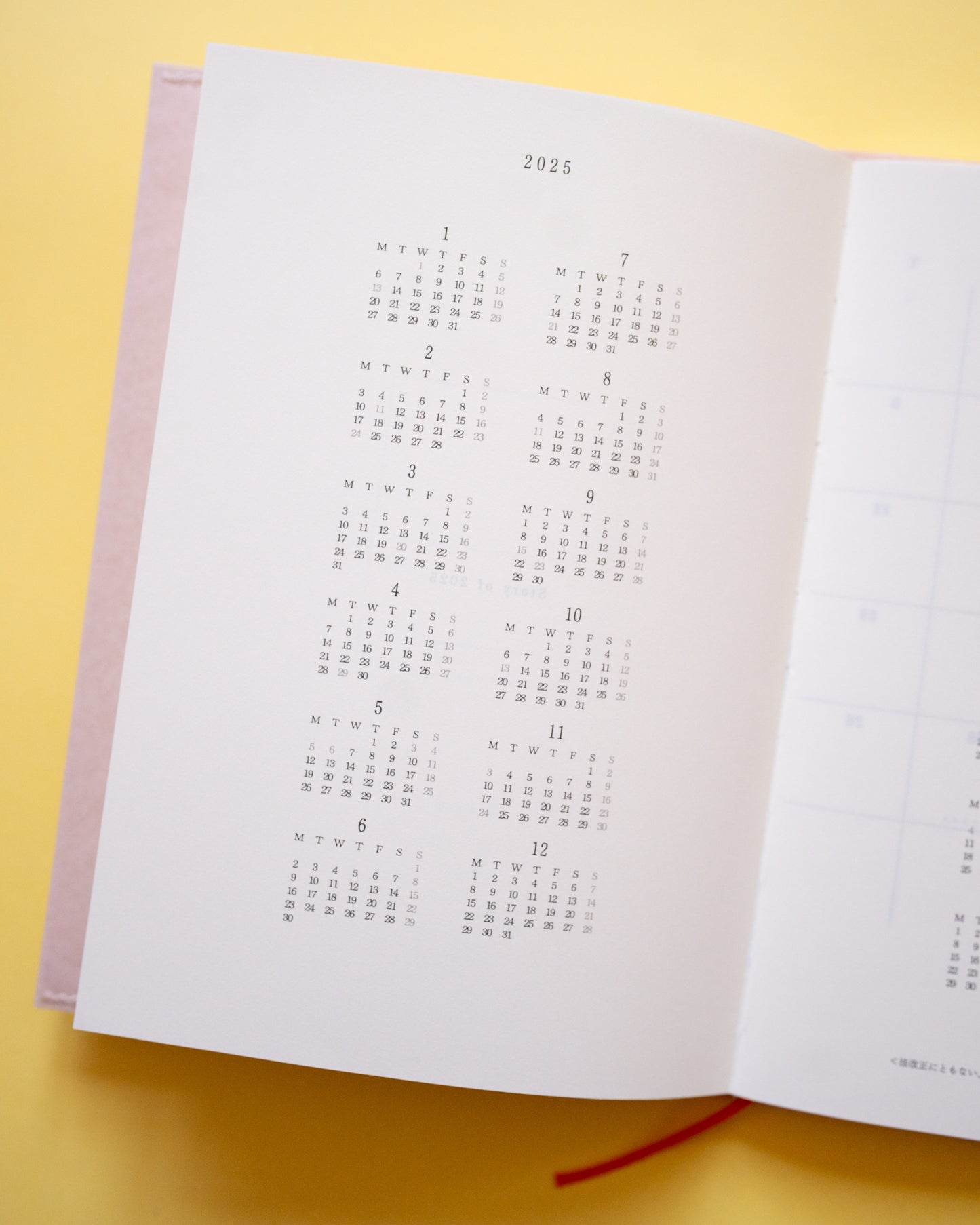 Agenda 2025 MD Notebook Diary A5 Midori
