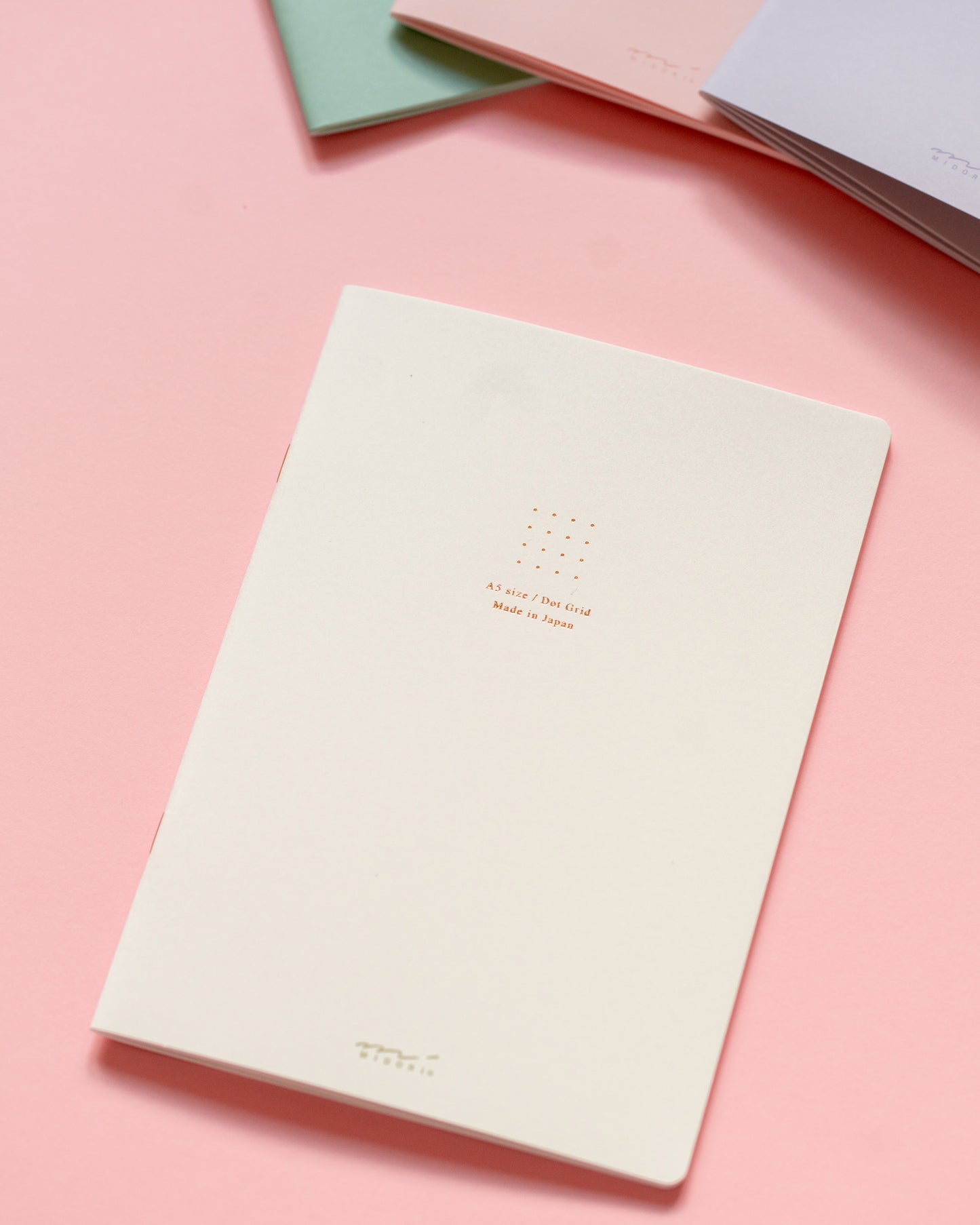 Midori White Dotted Notebook