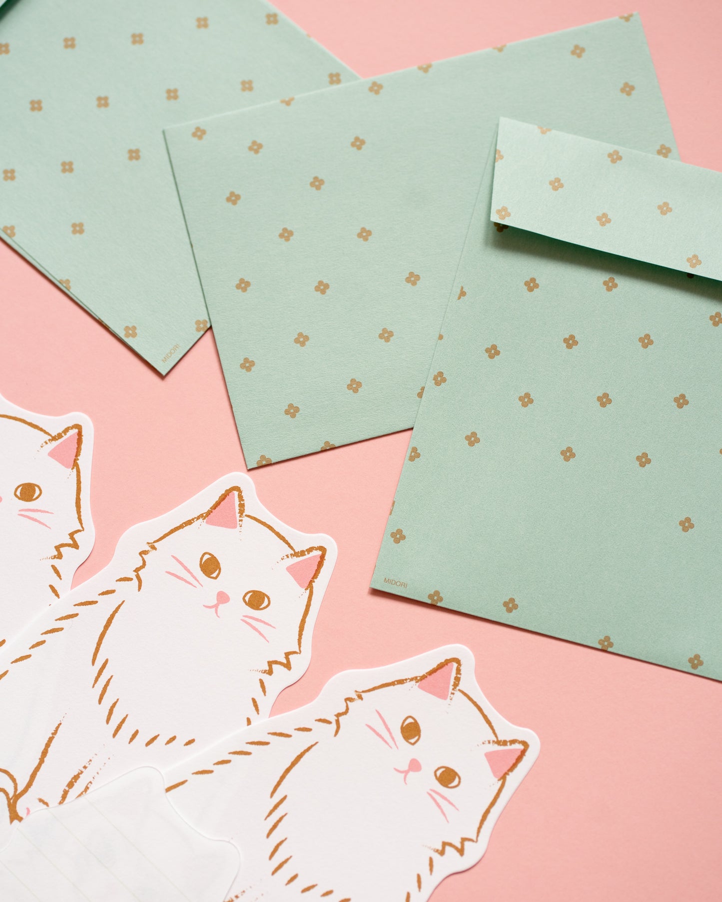 Kit de papier à lettre Chat Midori