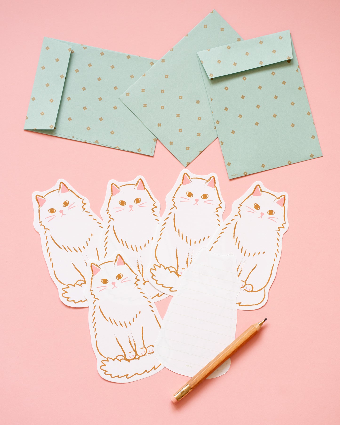 Kit de papier à lettre Chat Midori