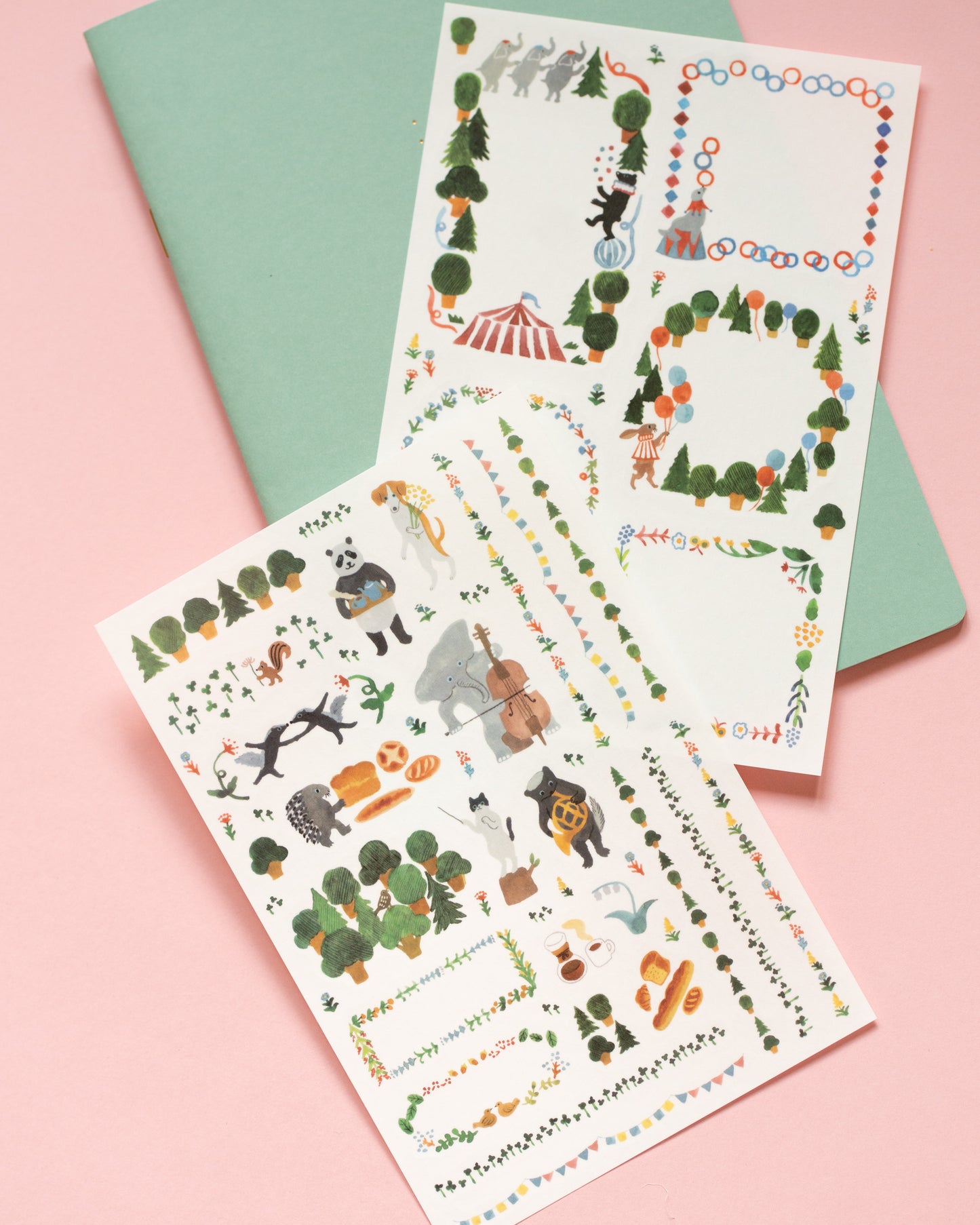 Stickers repositionnables Animaux de la Forêt Yuru Log Midori