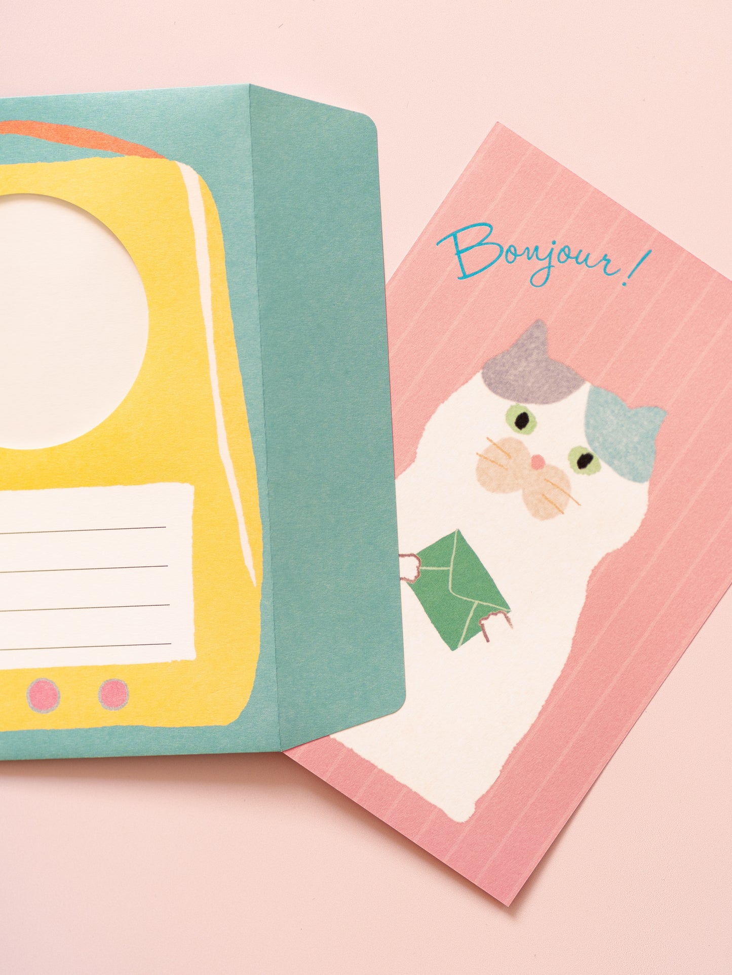 Kit de papier à lettre et enveloppes Le Chat messager