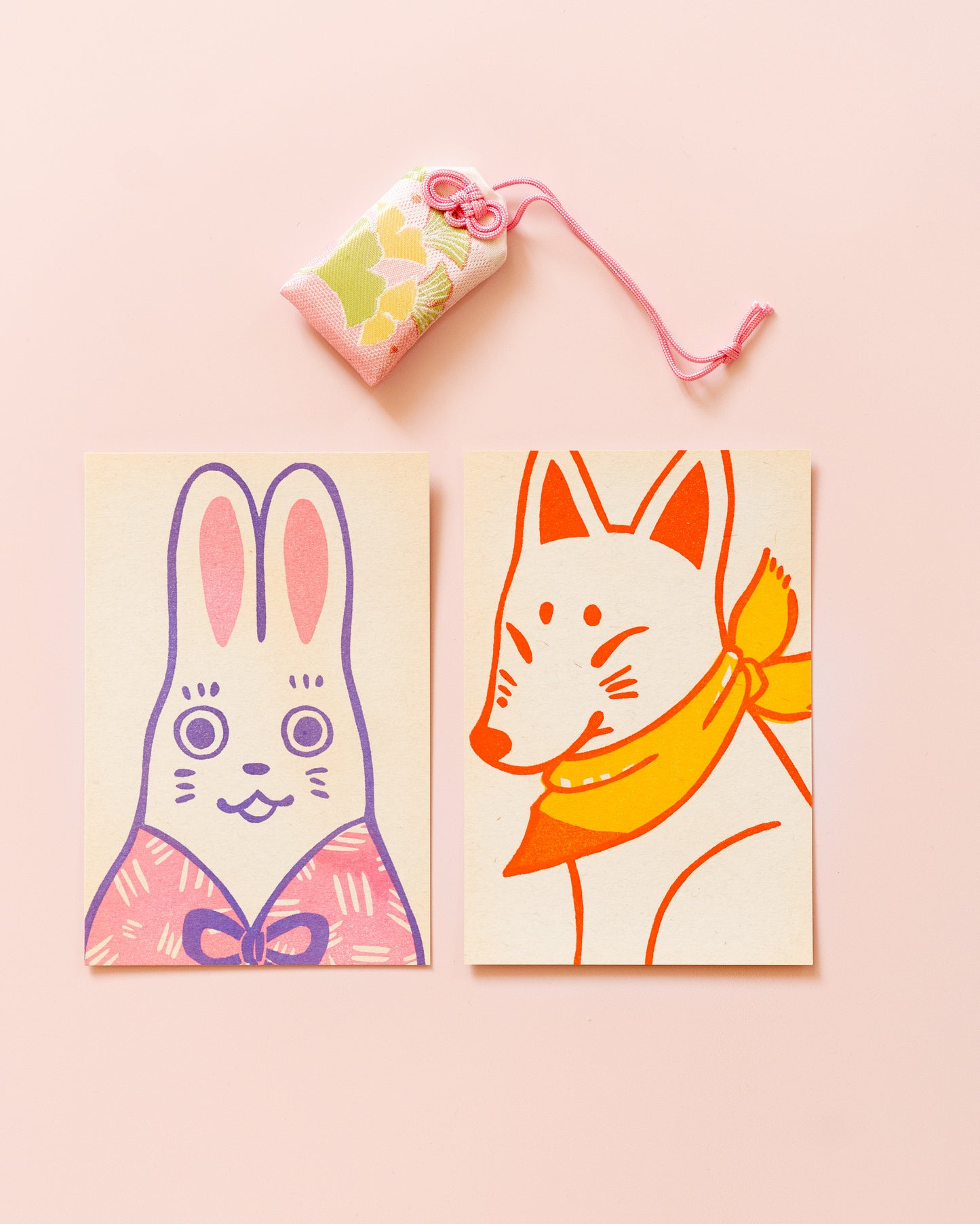 Carte Retro Lapin