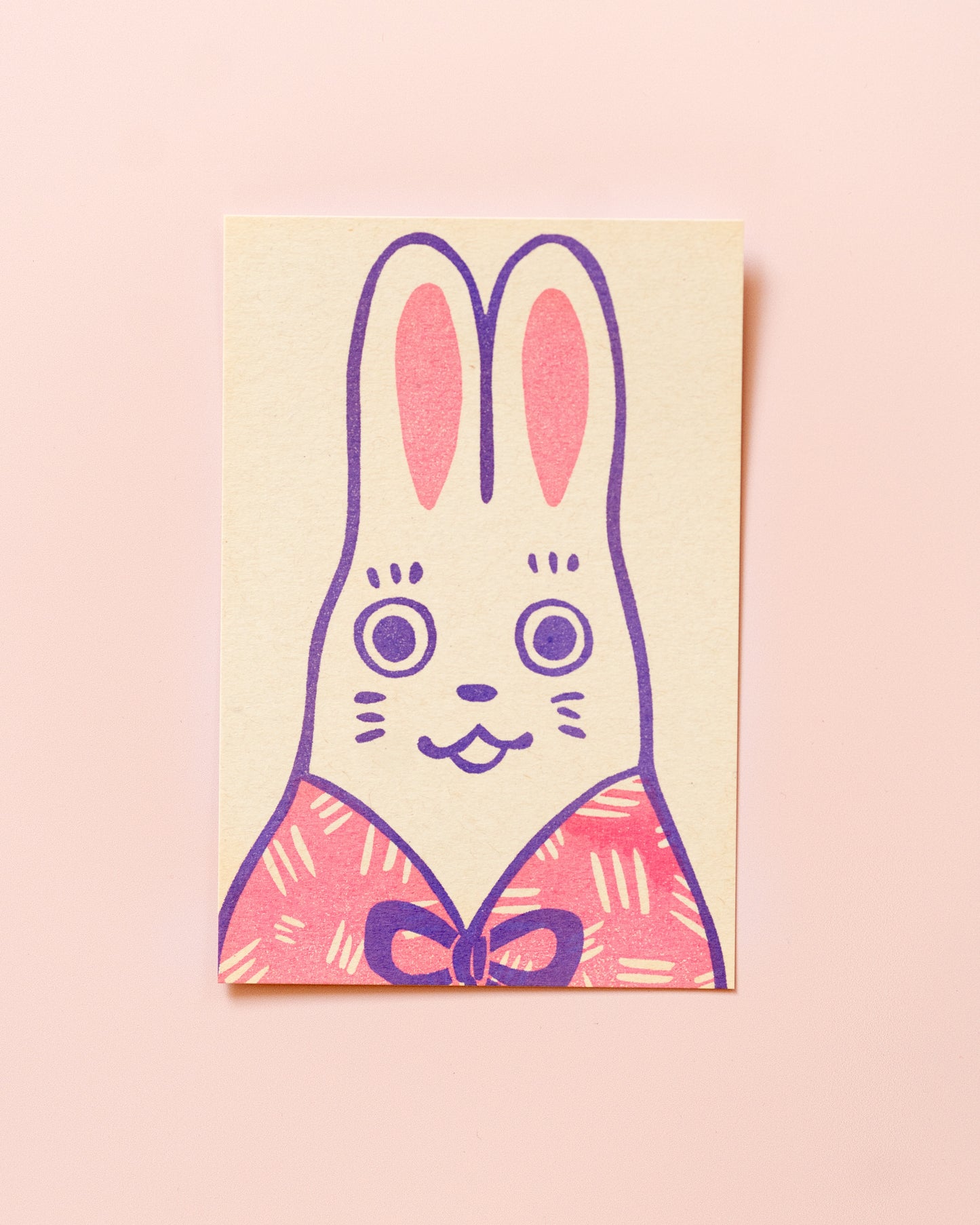 Carte Retro Lapin
