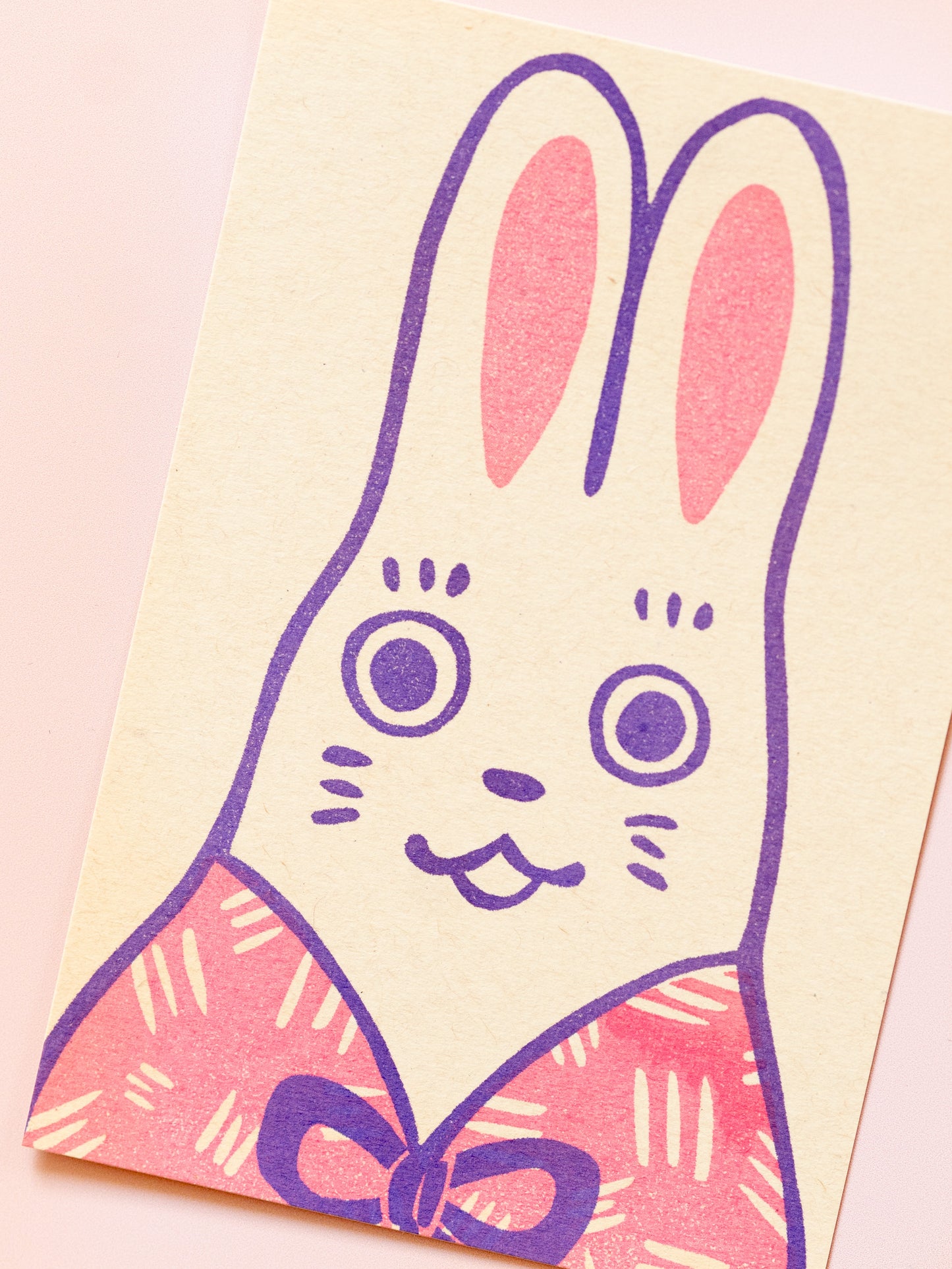 Carte Retro Lapin