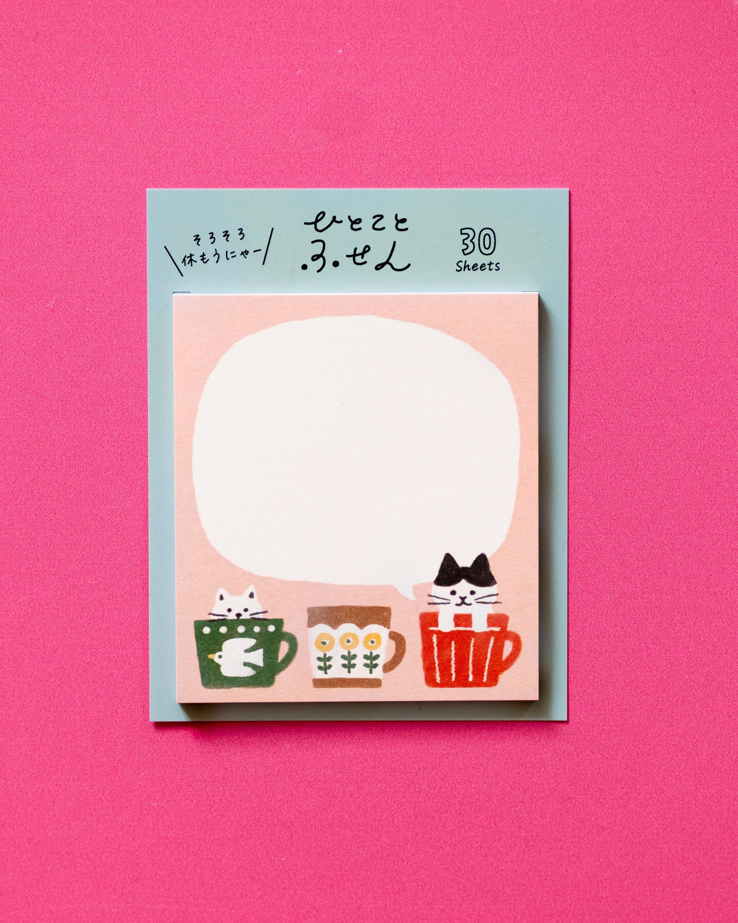 Notes Autocollantes Des Chats et des Tasses