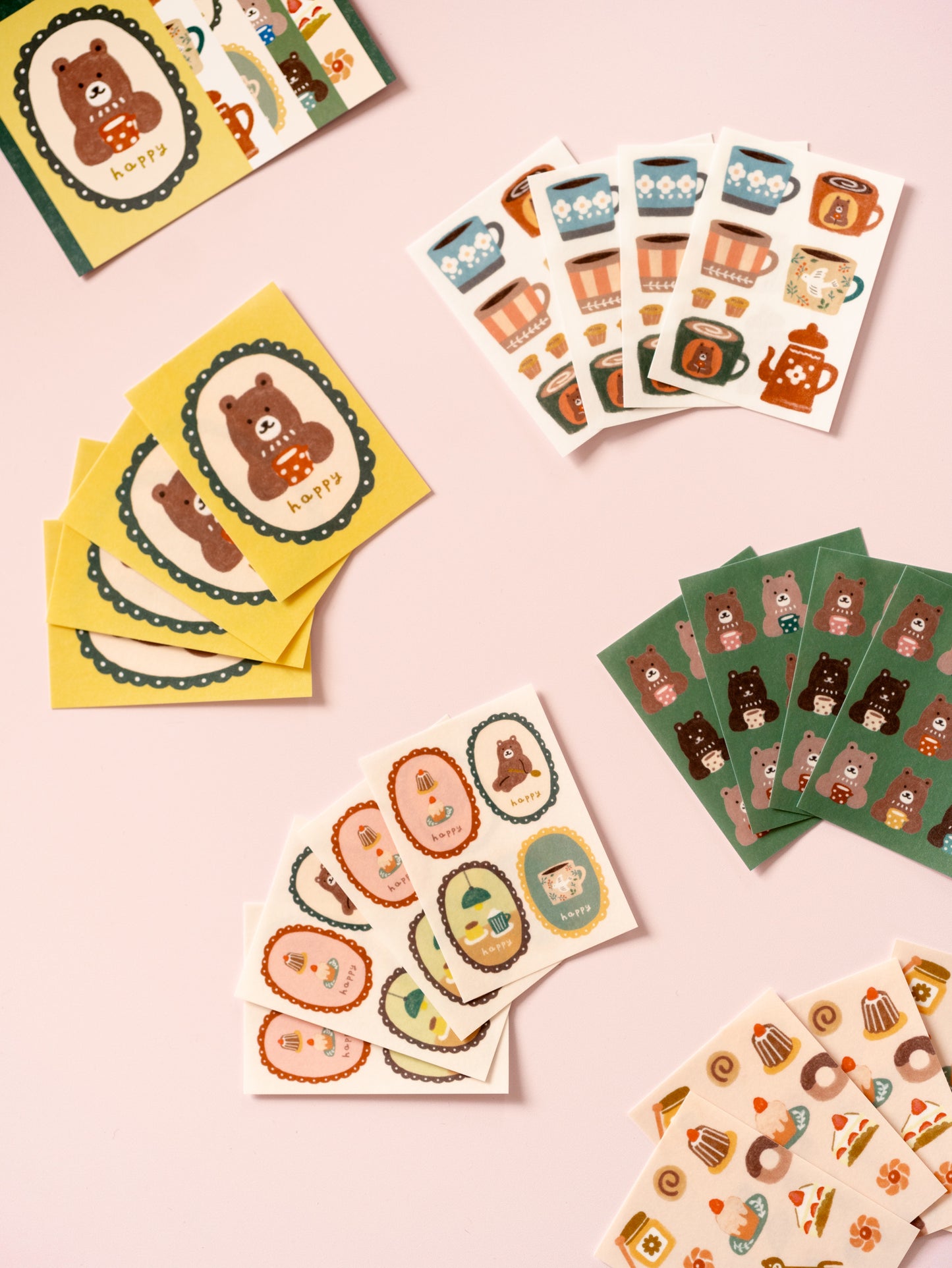 Deco seal stickers Greedy bears