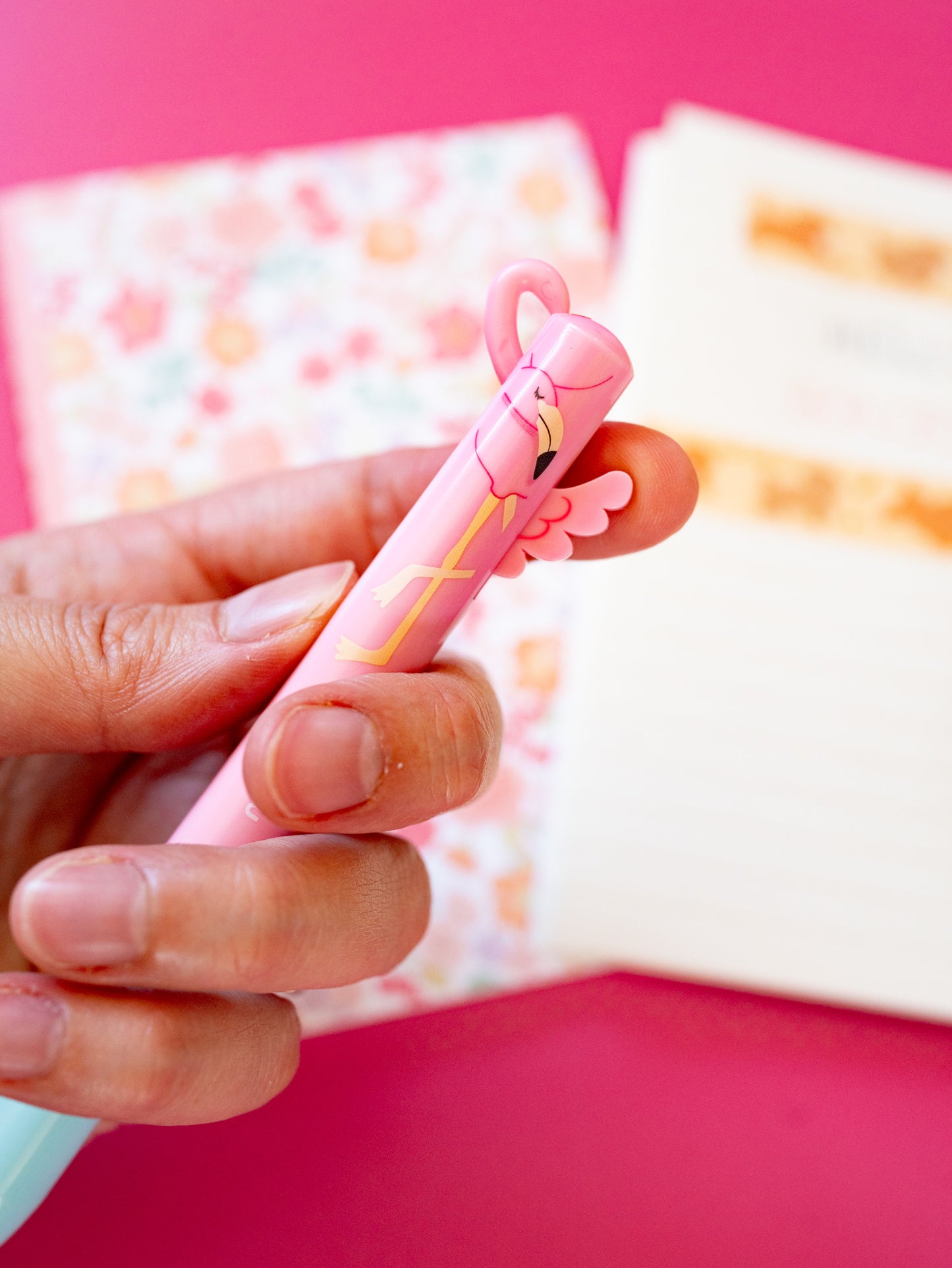 Stylo Flamand Rose Bicolore