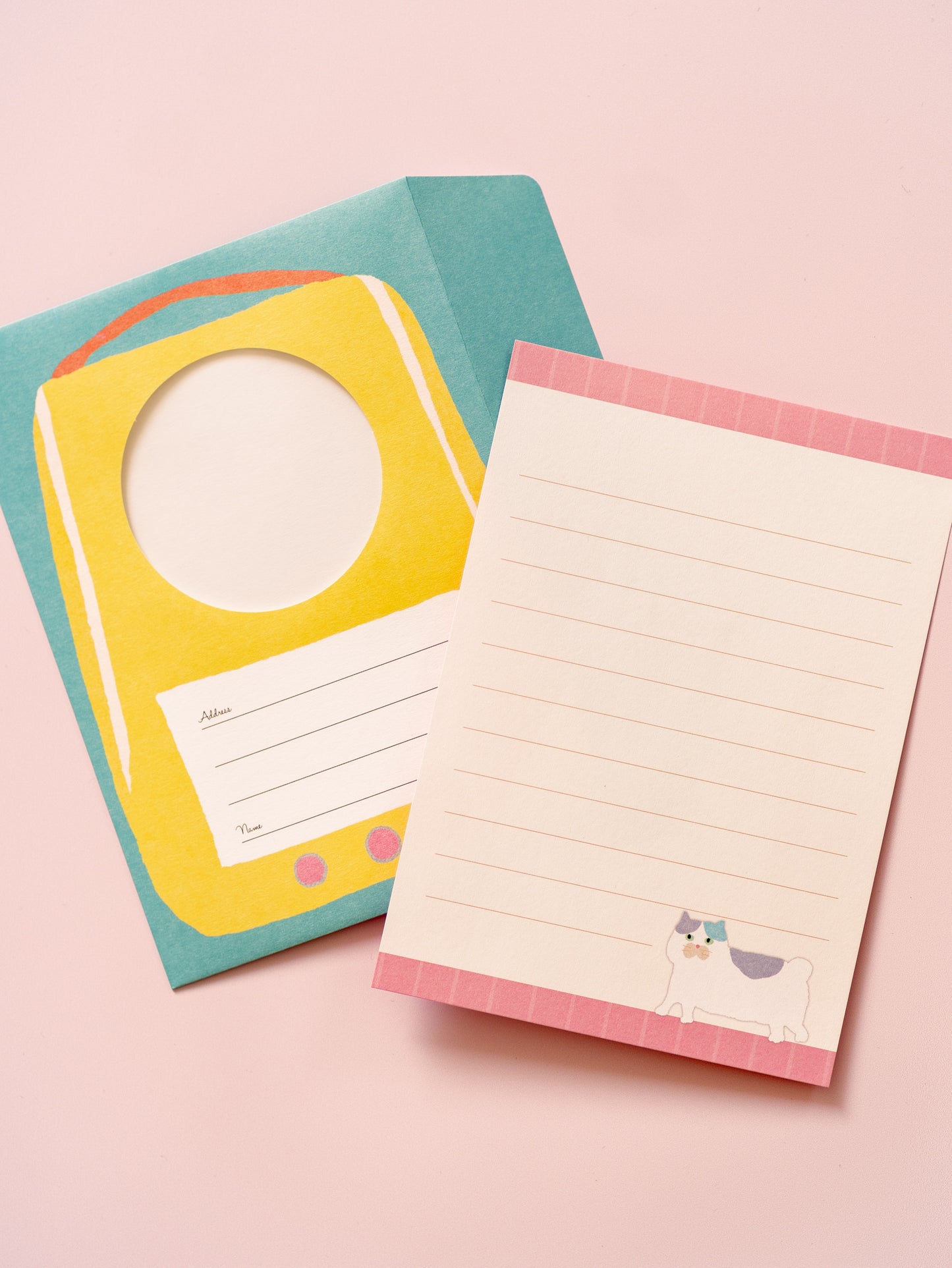 Kit de papier à lettre et enveloppes Le Chat messager
