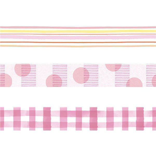 Bobbin Masking Tape Set Rose Kokuyo