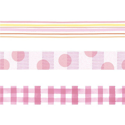 Bobbin Masking Tape Set Pink Kokuyo