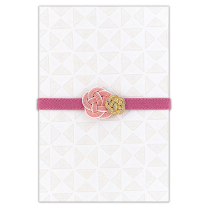Élastique Décoratif avec Nœud Mizuhiki  Rose & Doré