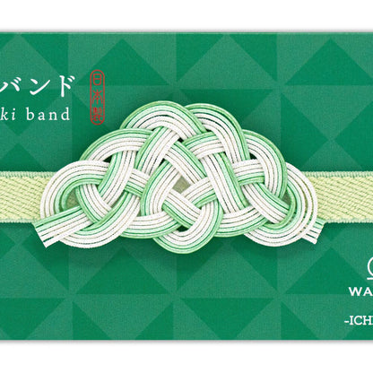 Élastique Décoratif avec Nœud Mizuhiki Vert