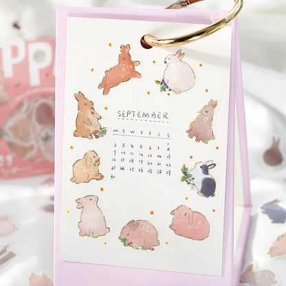 Stickers Flocons Lapins IPPAI