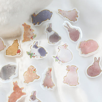 Stickers Flocons Lapins IPPAI