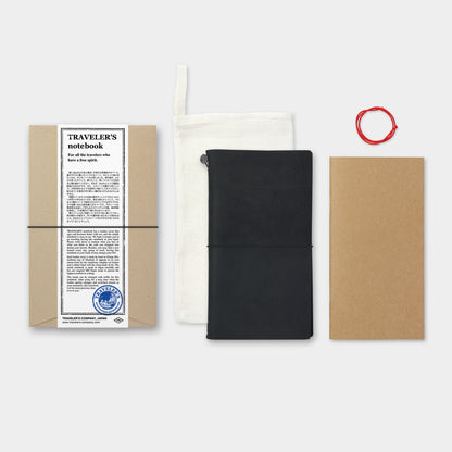 Traveler's Company Notebook Regular Black - Starter Kit