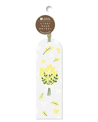 Marque-page transparent Mimosa Hontowatashi Furukawa Paper