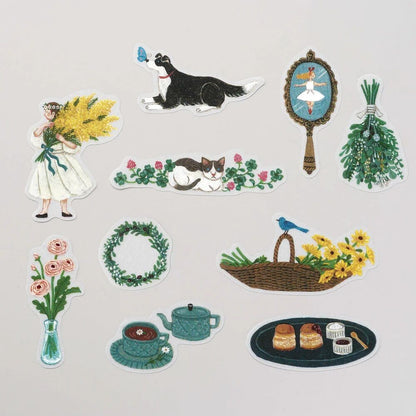 Stickers Flakes Champêtre Hitotoki Kitta KIm Jim