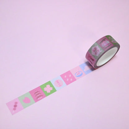 Masking Tape Rainbowholic × Tazdaunicorn Spring Sakura Journey