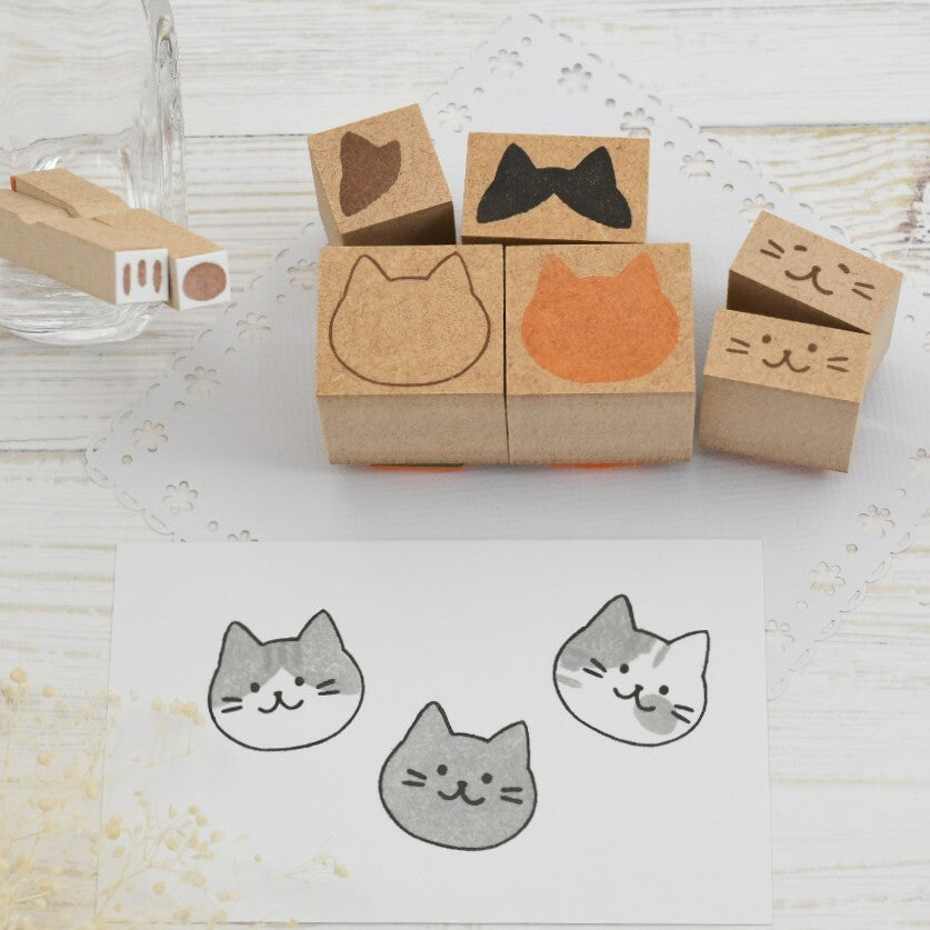 Set de Tampons Tête de Chat Akane (8 tampons)