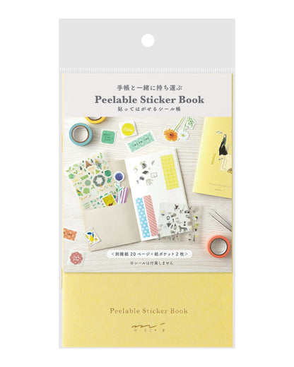 Carnet pour Stocker et Organiser ses Stickers｜Sticker Book Midori Jaune