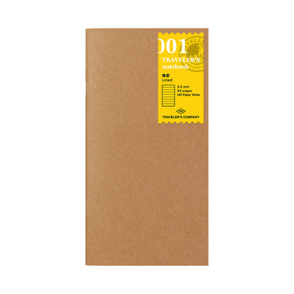 Regular Lined Pages Traveler's Company Notebook 001